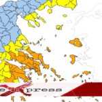 Χάρτης πρόβλεψης πολύ υψηλού κινδύνου πυρκαγιάς – Αυξημένη ετοιμότητα